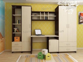 Детская Студент Комплект мебели (Дуб сонома/Белый) в Ирше - irsha.katalogmebeli.com | фото