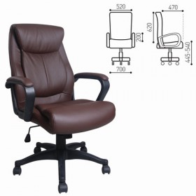 Кресло офисное BRABIX Enter EX-511 (коричневый) в Ирше - irsha.katalogmebeli.com | фото