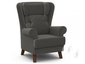 Кресло отдыха Комфорт-2 (орех лак/ULTRA GRAFIT) в Ирше - irsha.katalogmebeli.com | фото