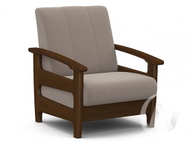 Кресло для отдыха Омега (орех лак/CATANIA COCOA) в Ирше - irsha.katalogmebeli.com | фото