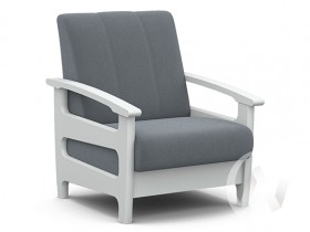 Кресло для отдыха Омега (снег лак/CATANIA SILVER) в Ирше - irsha.katalogmebeli.com | фото
