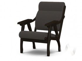 Кресло Вега-10 (венге лак/ULTRA GRAFIT) в Ирше - irsha.katalogmebeli.com | фото