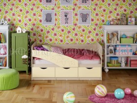 Кровать Бабочки 2,0м (Ваниль матовый) в Ирше - irsha.katalogmebeli.com | фото